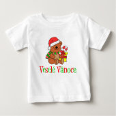 ヴェーレヴァノチェコクリスマスベア ベビーTシャツ (正面)