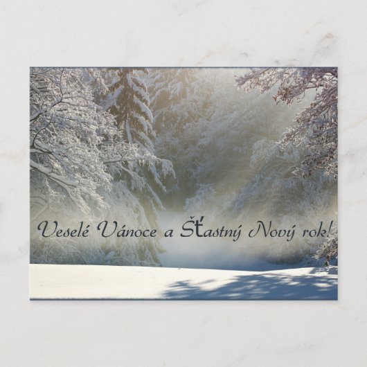 ヴェーレ・ヴァノチェ・ア・シュスťツニー・ノヴィー・ロック！ポストカード ポストカード (正面)