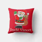 ヴェーレ・ヴァノースチェコクリスサンタ（赤） クッション (裏面)
