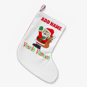 ヴェーレ・ヴァノースパーソナライズされたネーム・チェコ スモールクリスマスストッキング (正面 (吊り時))