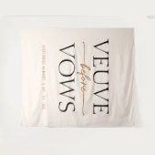 ヴェーヴウィーヴウズタンブラウンブライダルシャワー タペストリー (正面(横))