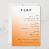 ヴェーヴウィーヴズシャンパンタワーバチェロレッテ 招待状 (裏面)