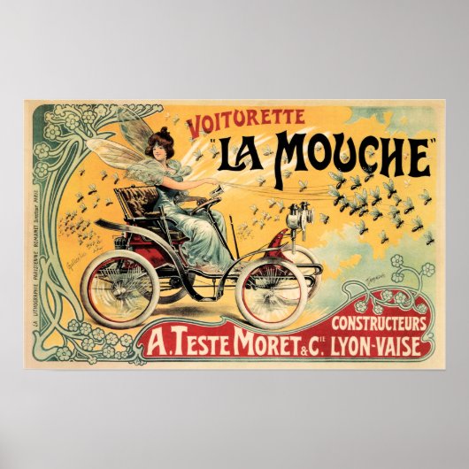 ヴォイツレットラムーシュ車のヴィンテージカーのポスター ポスター (正面)