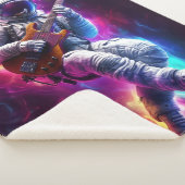 ヴォイド交響曲 | ネオン・サイバーパンク宇宙飛行士 シェルパブランケット (3/4)