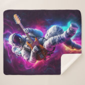 ヴォイド交響曲 | ネオン・サイバーパンク宇宙飛行士 シェルパブランケット (正面(横))