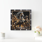 ヴォイド戦車：鉄ハート スクエア壁時計 (ホーム)