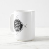 ヴォイド・マグカップに対する抵抗感を持たせるために物事を作り上げる コーヒーマグカップ (正面左)