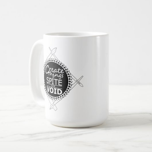 ヴォイド・マグカップに対する抵抗感を持たせるために物事を作り上げる コーヒーマグカップ (正面左)