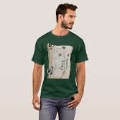 ヴォイニッチ手稿 変更ページ Butterfly Botanic Tシャツ (正面フル)