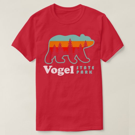 ヴォゲル州パークキャンピングジョージアレイクベア Tシャツ (デザイン正面)