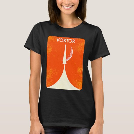 ヴォストーク ロケット ソビエト連邦 宇宙 宇宙飛行 ユーリー Tシャツ (正面)