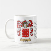 ヴォス、起源、意味および頂上 コーヒーマグカップ (左)