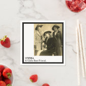 ヴォッカガールズ最高のフレンドヴィンテージ女性おもしろい引用文 スタンダードカクテルナプキン (インサイチュ)