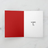 ヴォッカラバーズスタンダードレッド誕生日 カード (内部)