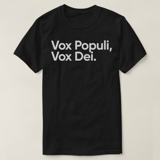 ヴォックスポプリヴォックスデイ Tシャツ (デザイン正面)