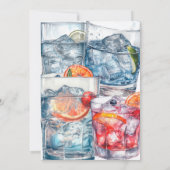 ヴォドカの時間、大人の誕生日パーティー招待 招待状 (裏面)