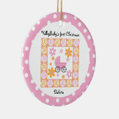 ヴォリーベイビー初めてのクリスマスピンクオーナメント セラミックオーナメント (右)