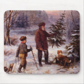 ヴォルウェイハナチフランツクリューガークリスマスツリースノー マウスパッド (正面)