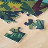 ヴォルカノナショナルパークルワンダトラベルアートヴィンテージ ジグソーパズル (側面)