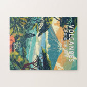 ヴォルカノナショナルパークルワンダトラベルアートヴィンテージ ジグソーパズル (横)