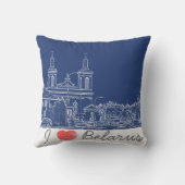 ヴォルコビスクベラルーシ建築大聖堂が大好き クッション (裏面)