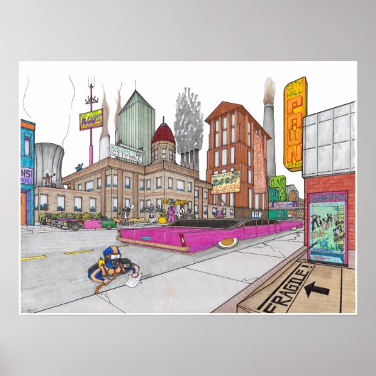 ヴォルツ市庁舎の視点 ポスター (正面)