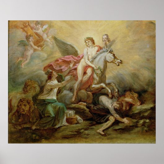 ヴォルテールのアポトーシス， 1778 ポスター (正面)