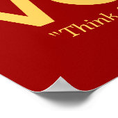 ヴォルテールのカスタマイズ可能なプリント ポスター (角)