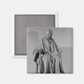 ヴォルテールの彫刻 マグネット (正面/裏面)