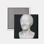 ヴォルテールの胸像はウィッグなしで1778年 マグネット (正面/裏面)