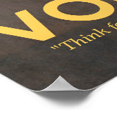 ヴォルテール引用文プリント ポスター (角)