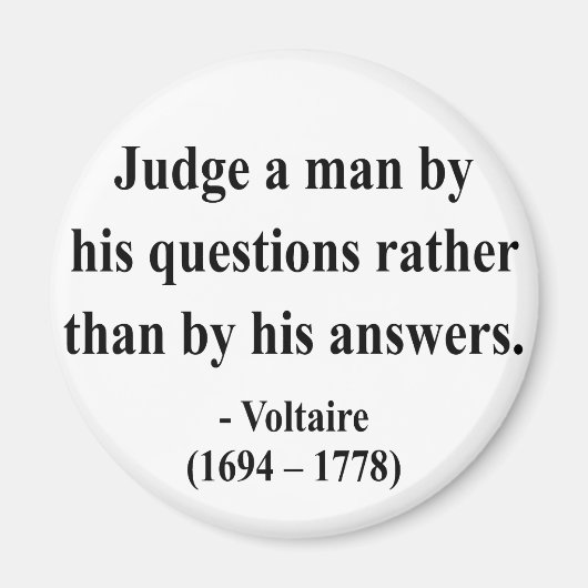 ヴォルテール引用文8b マグネット (正面)