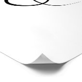 ヴォルテール引用文(B&W) ポスター (角)