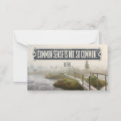 ヴォルテール感動的引用文「常識」 ノートカード (正面)