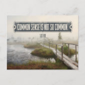 ヴォルテール感動的引用文「常識」 ポストカード (正面)