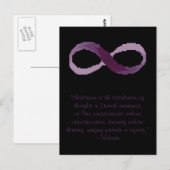 ヴォルテール瞑想インフィニティ引用文ポストカード ポストカード (正面/裏面)