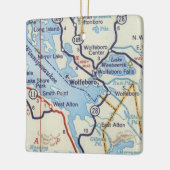 ヴォルフェボロNHヴィンテージマップ セラミックオーナメント (左)