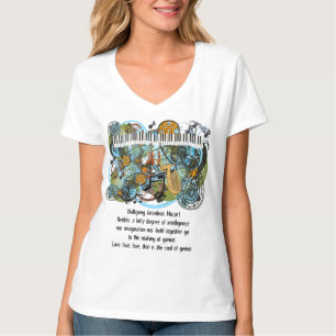ヴォルフガングアマデウスマザルト感動的引用文 Tシャツ
