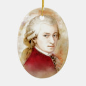 ヴォルフガングアマデウスモーツァルトimアクアレルスティル セラミックオーナメント (正面)