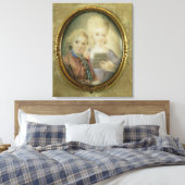 ヴォルフガング・アマデウス・モーツァルトとその妹 キャンバスプリント (インサイチュ (寝室))