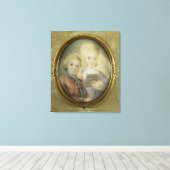 ヴォルフガング・アマデウス・モーツァルトとその妹 キャンバスプリント (インサイチュ (ウッドフロア))