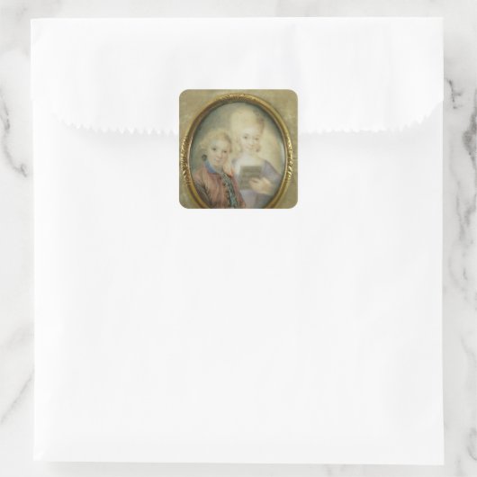 ヴォルフガング・アマデウス・モーツァルトとその妹 スクエアシール (バッグ)