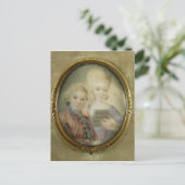 ヴォルフガング・アマデウス・モーツァルトとその妹 ポストカード (スタンド正面)