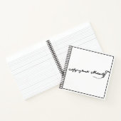 ヴォルフガング・アマデウス・モーツァルトの署名 ノートブック (内部)