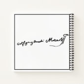 ヴォルフガング・アマデウス・モーツァルトの署名 ノートブック (裏面)