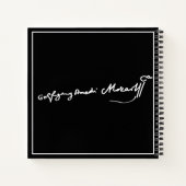 ヴォルフガング・アマデウス・モーツァルトの署名 ノートブック (裏面)