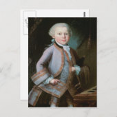 ヴォルフガング・アマデウス・モーツァルトポートレート ポストカード (正面/裏面)