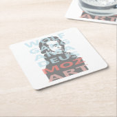 ヴォルフガング・アマデウス・モーツァルト スクエアペーパーコースター (アングル)