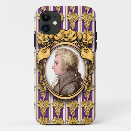 ヴォルフガング・アマデウス・モーツァルト Case-Mate iPhoneケース (裏面)