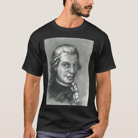 ヴォルフガング・アマデウス・モーツァルト Tシャツ (正面)